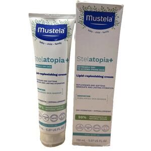 Mustela Stelatopia+ Lipid Replenishing Cream Dry Skin & Eczema 5.07oz -Read